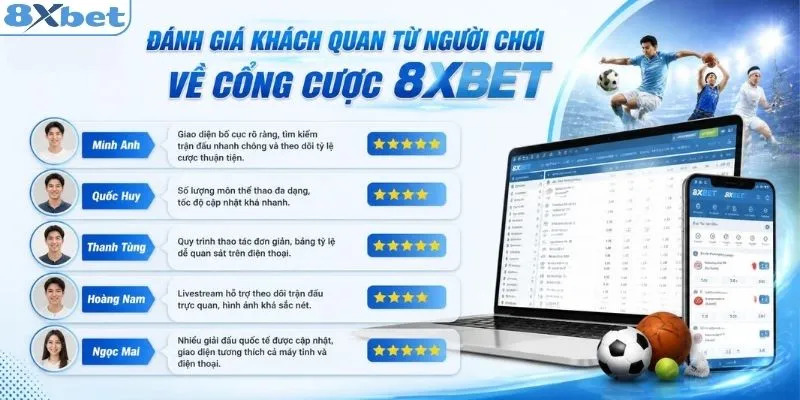 Đánh giá công tâm từ người chơi về cổng cược 8XBET