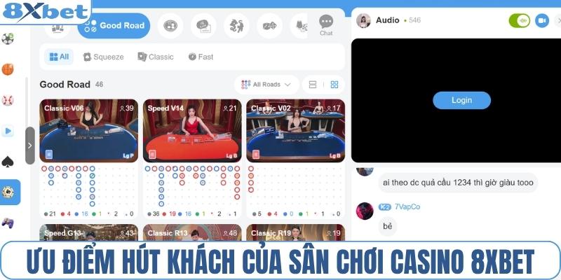 Điểm hút khách của casino 8XBET